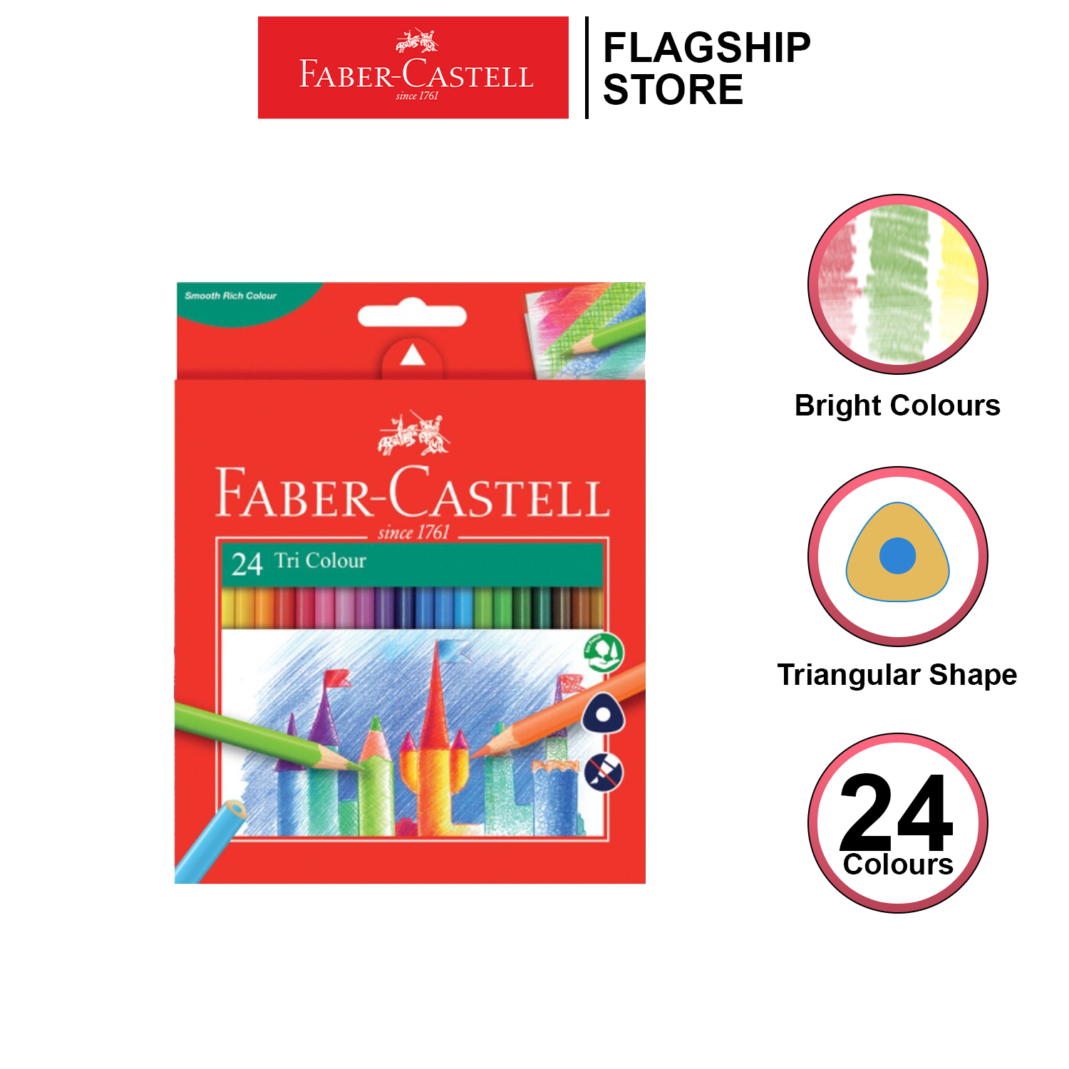 Faber Castell Classic Colour Pencils 36 Colors