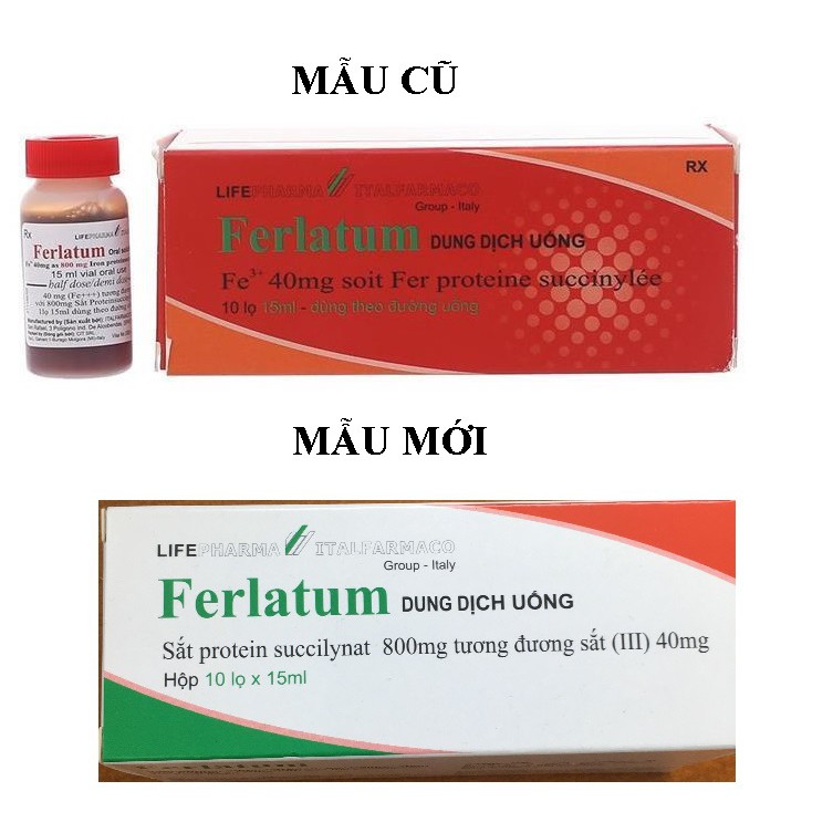Dung dịch uống bổ sung sắt Ferlatum 15ml