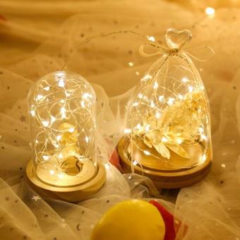 Đèn led decor phòng ngủ đèn đom đóm dùng pin usb đèn ngủ decor phòng ngủ trang trí phòng hoặc đèn trang trí noel