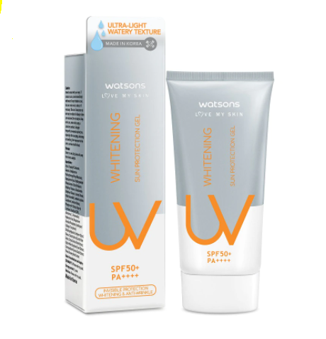 Gambar WATSONS Whitening UV Sun Protection Gel SPF50+ PA++++ (50ml)