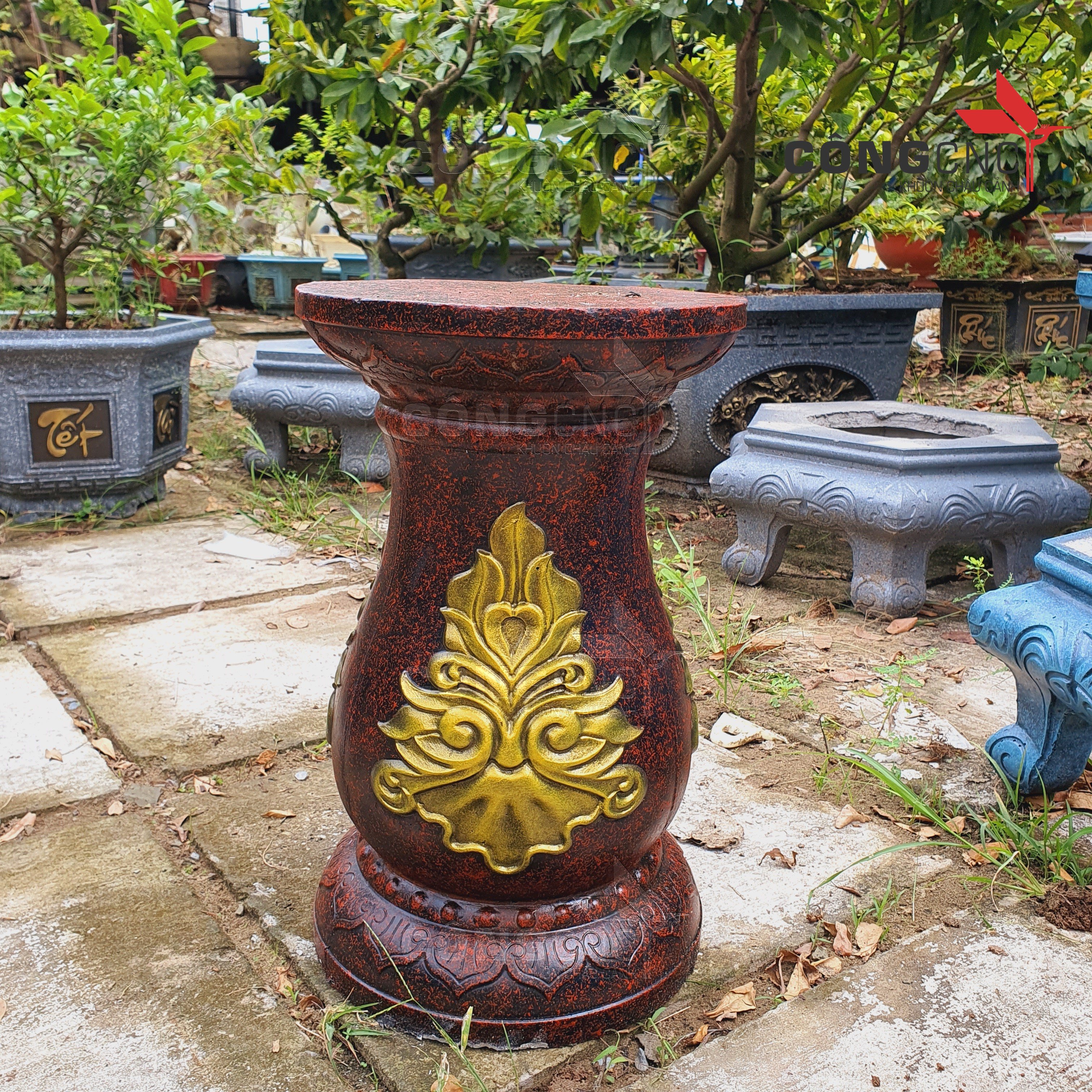 Khuôn đúc chân đôn chậu 45 - Đôn ghế ngồi