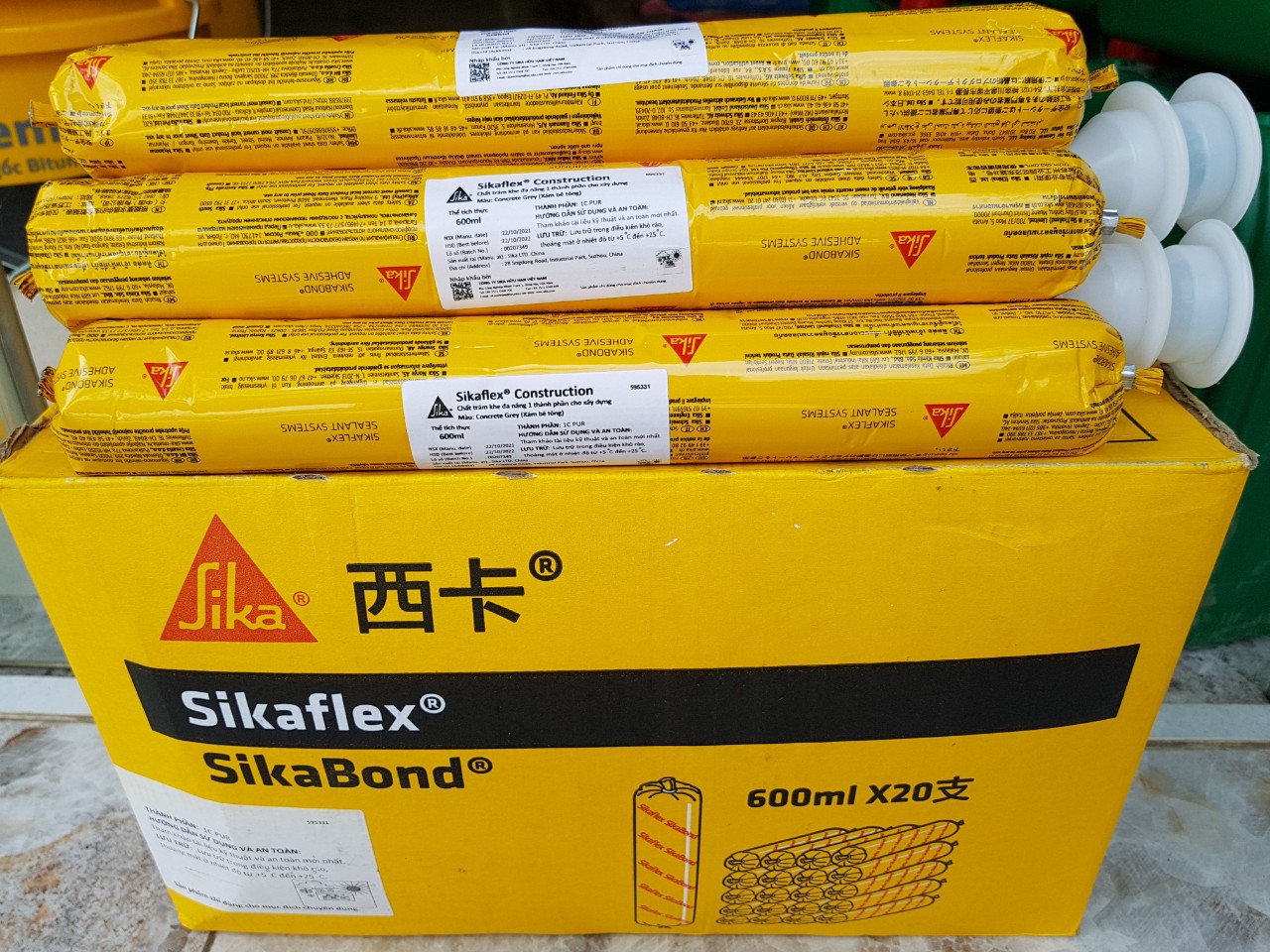 Keo SikaFlex construction, chất trám khe nứt, trám tường nhà chống thấm polyurethane 1 thành phần