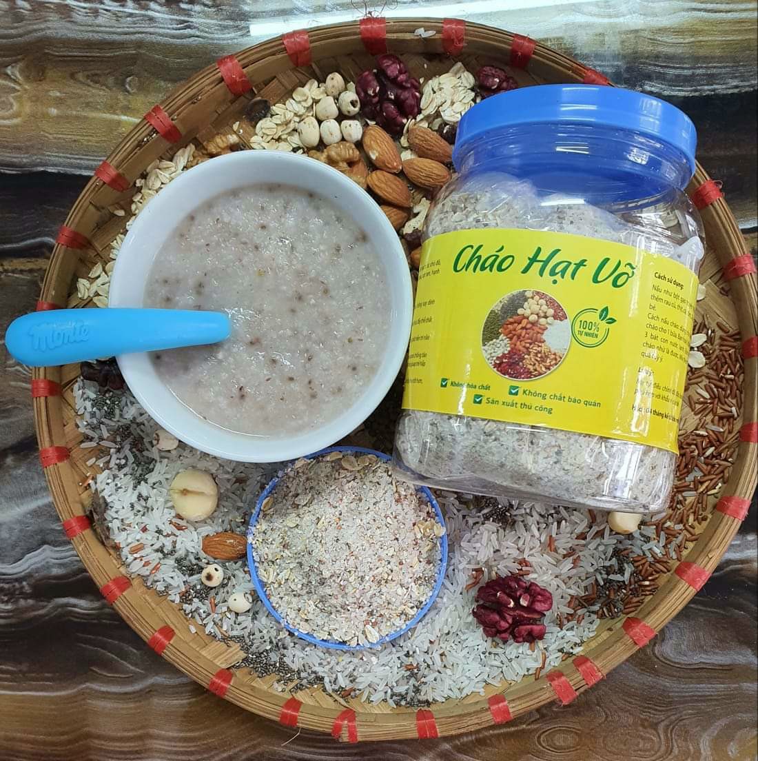 Cháo hạt vỡ giàu dinh dưỡng cho bé ăn dặm từ 6 tháng tuổi