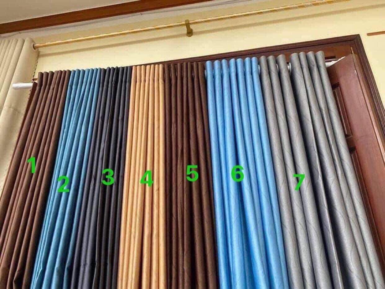 Rèm vải rộng 2m5 cao 3m đã khoen lỗ sẵn chỉ việc treo