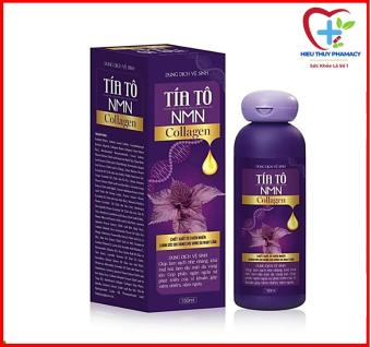 Dung Dịch Vệ Sinh Tía Tô NMN Collagen Giúp Vệ Sinh Vùng Kín Hàng Ngày, Làm Sạch, Kháng Khuẩn Dịu Mát Vùng Kín - Lọ 150ml - Hiếu Thủy phamacy