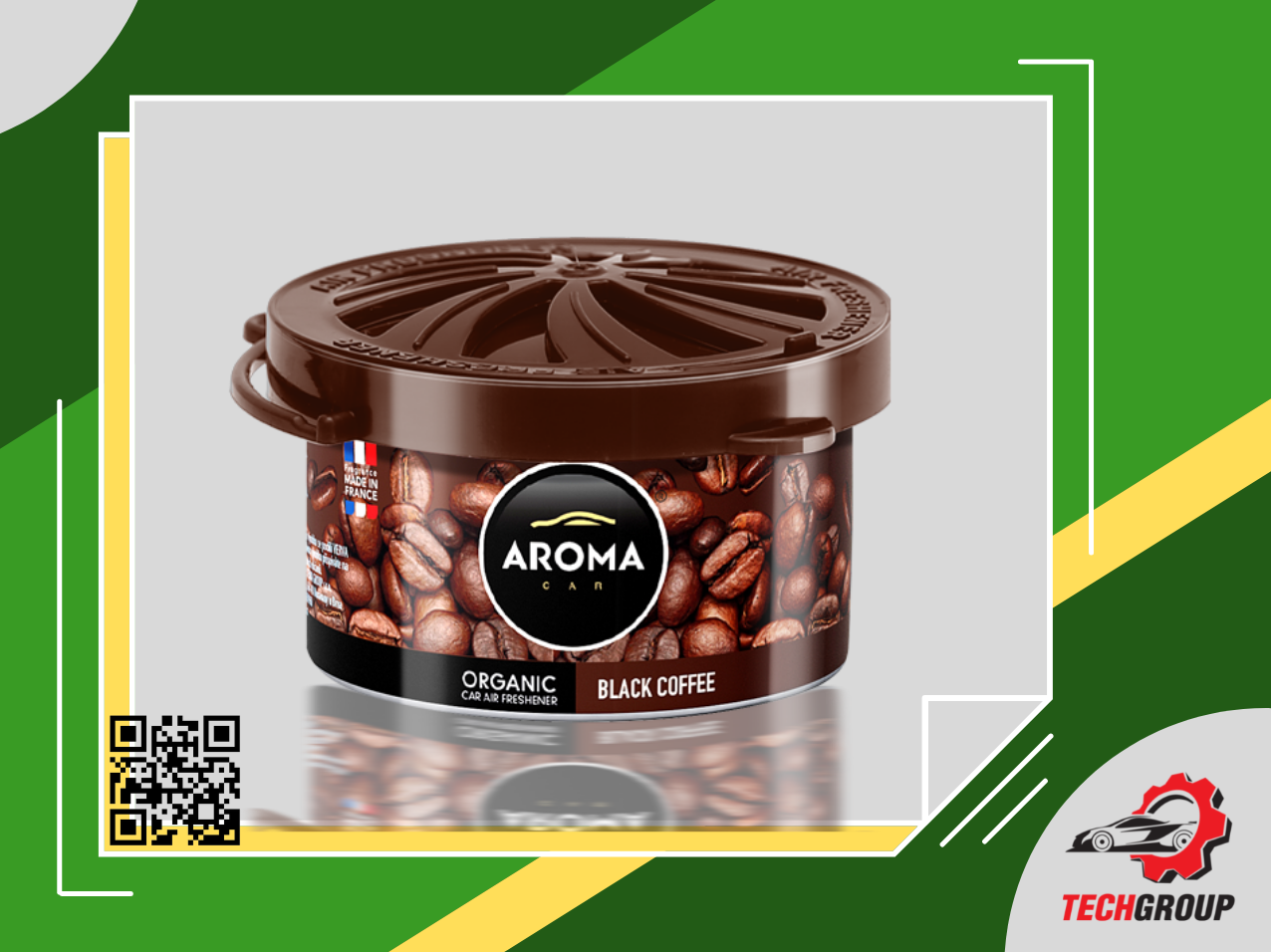 [HCM]Sáp thơm ô tô Aroma Car Organic 40g - Coffee - Cà phê