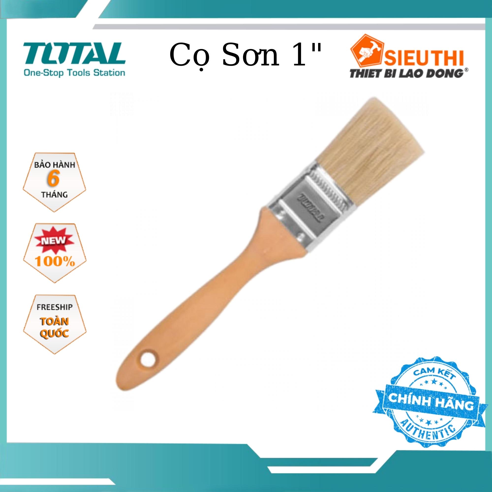 Cọ sơn cán gỗ 1inch 25mm paint brush total tht84012