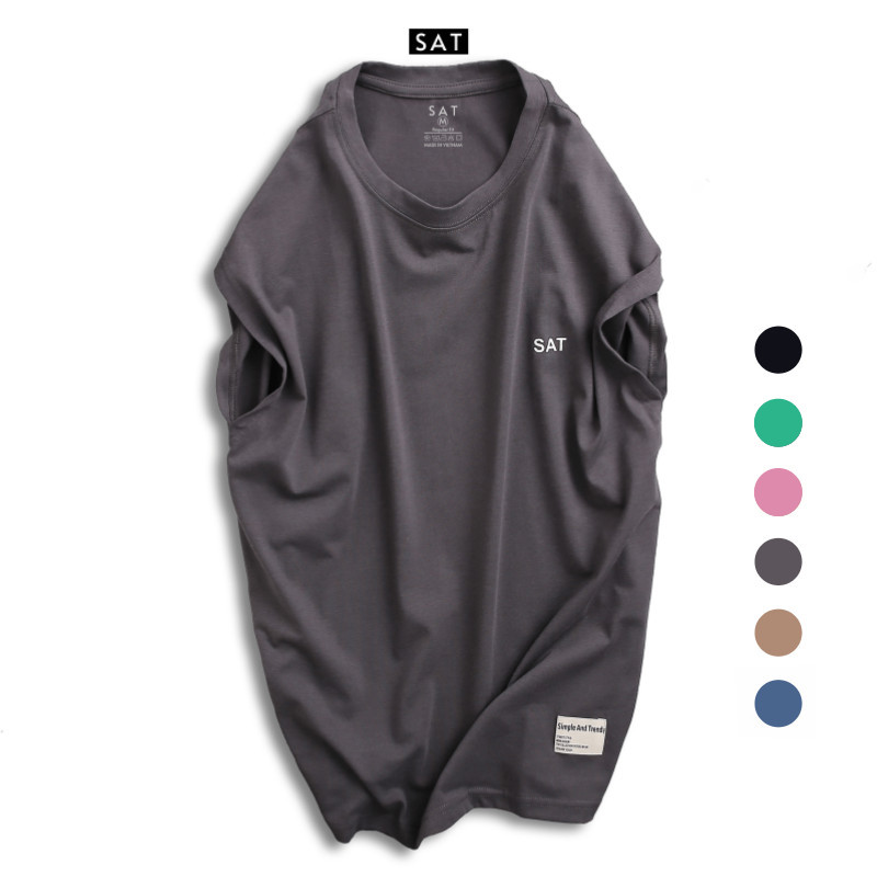 Áo tank top trơn sat màu nhớt cao cấp - sat