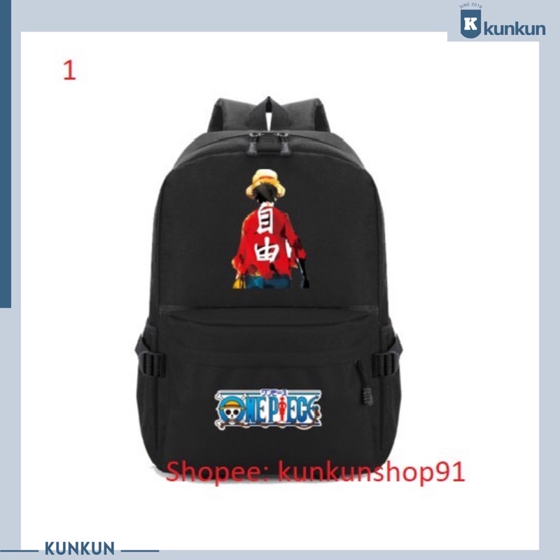 Balo Anime One piece , balo Monkey D. Luffy in theo yêu cầu