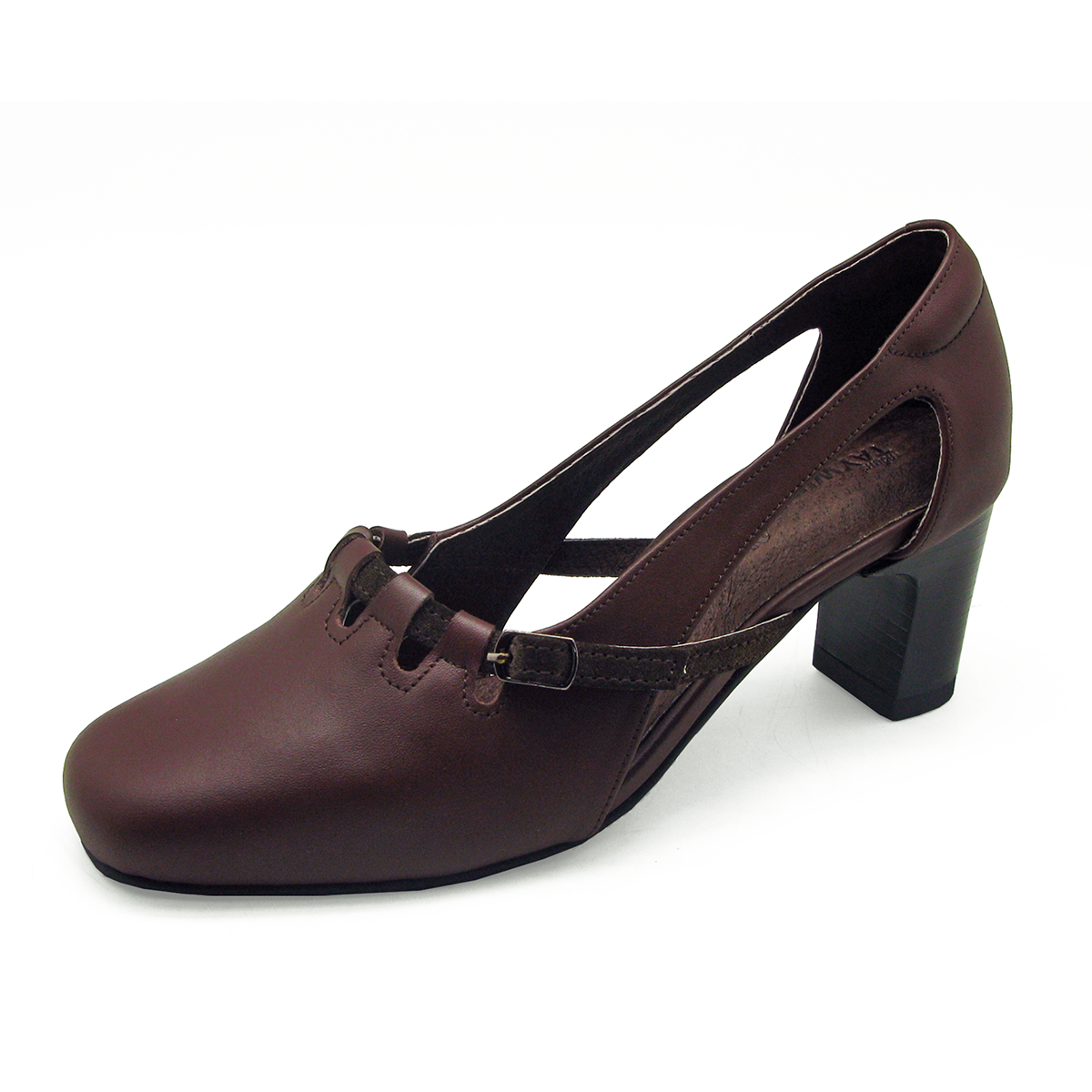 Taywin, 2 1/4" Women's Pumps, Genuine Leather, Style SC-72, Size 35-41, Brown Nappa-Suede Leather ราคา 2,168 บาท*ส่งฟรี