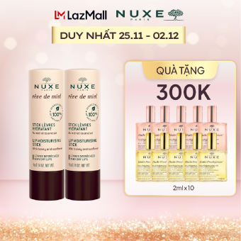 Combo 2 Son dưỡng môi Nuxe Reve De Miel Lip Moisturising Stick 4g