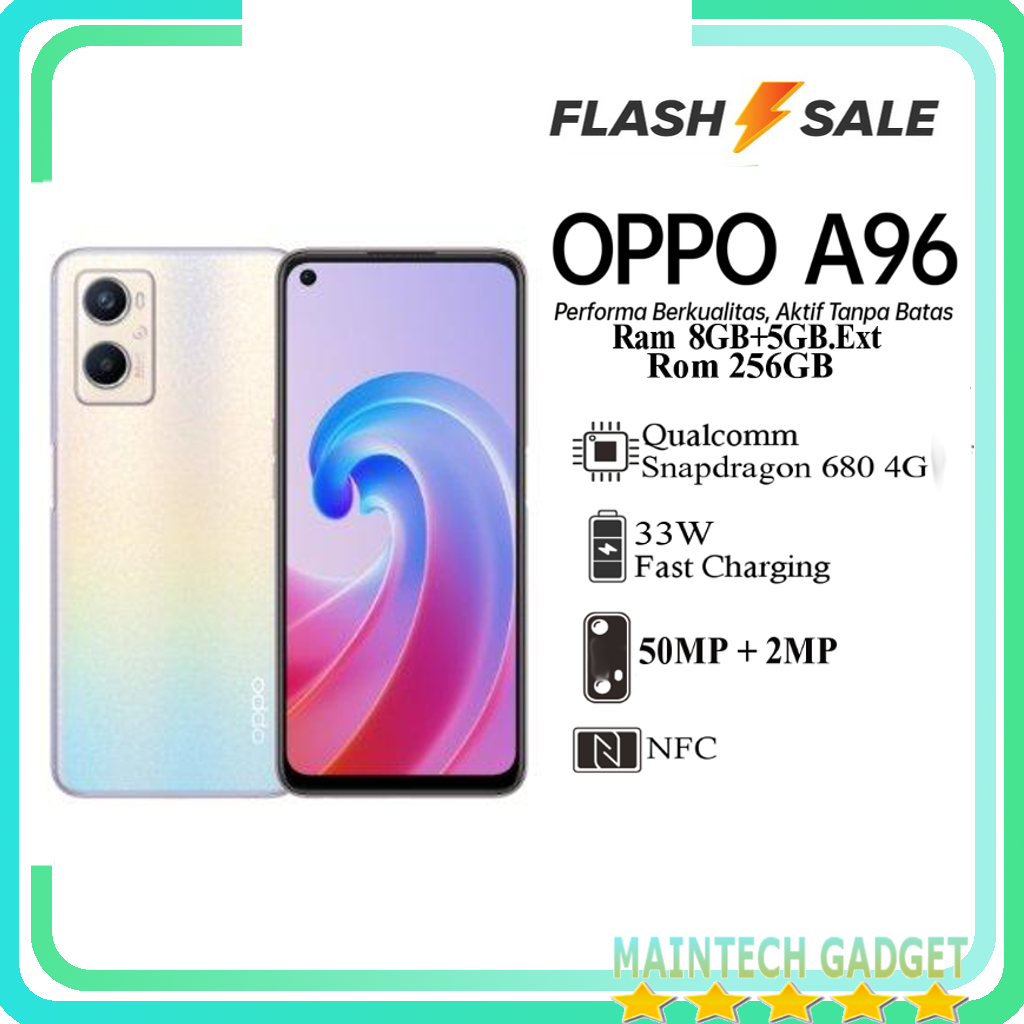 Oppo A96 8+5GB /256GB & OPPO A76 6/128GB Resmi Promo Harga  3,000,000 Ringgit*Penghantaran Percuma