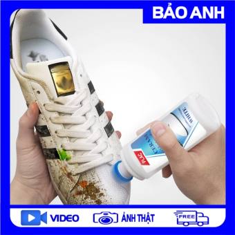 Chai Tẩy Giày, Lọ Tẩy Trắng Giày, Chai đánh Giày Kèm Cọ 110ml, Dung Dịch Vệ Sinh, đồ Dùng Tiện Lợi, Vệ Sinh Giày Dép