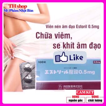 Viên nén đặt phụ khoa âm đạo Nhật Bản Estoril 0.5mg diệt khuẩn phụ khoa viêm ngứa vệ sinh phụ nữ se khít làm hồng vùng kín