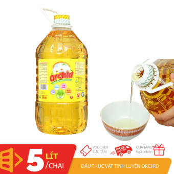 Dầu thực vật tinh luyện Orchid can 5 lít
