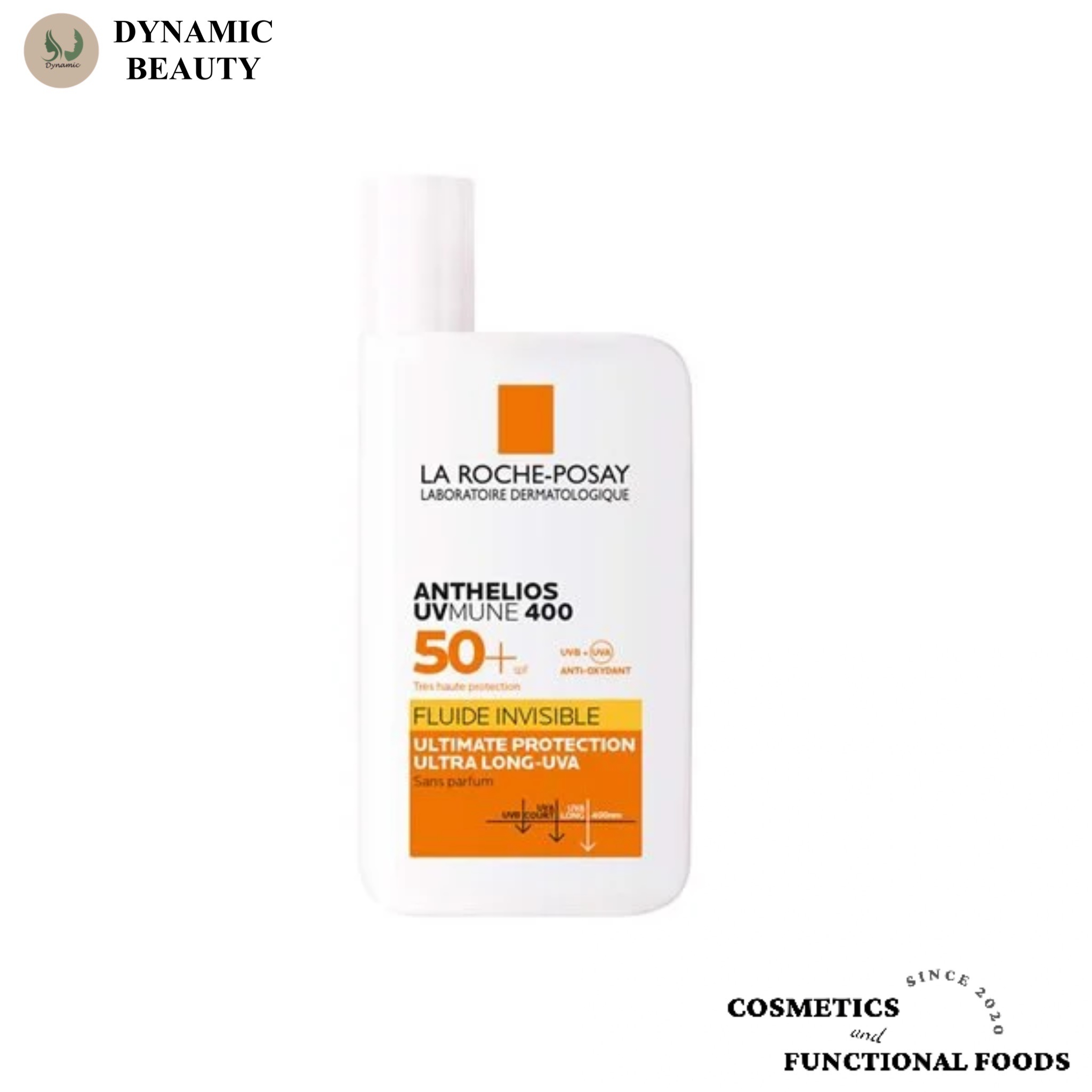 Kem chống nắng LRP anthelios uvmune 400 fluide invisible spf 50+ 50ml dạng sữa lỏng dành cho mọi loại da