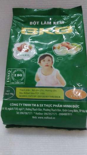 bột làm kem ốc quế vị cốm