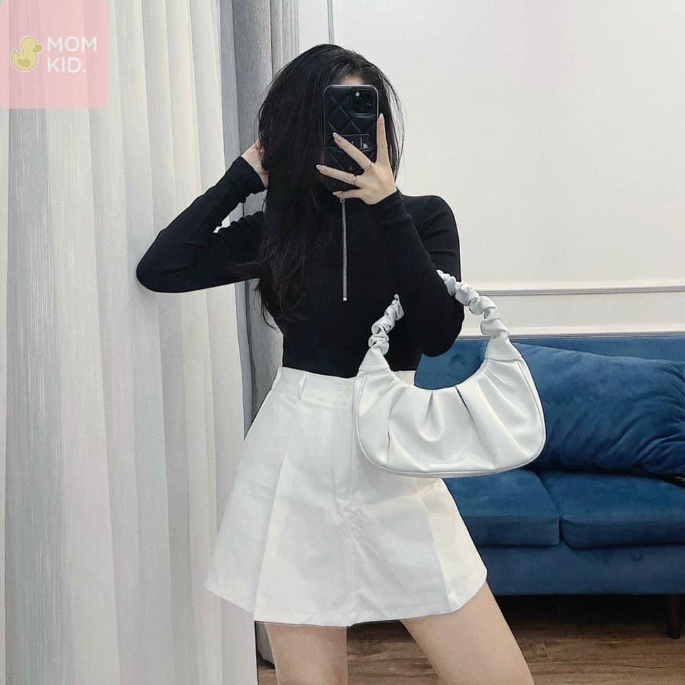 Quần giả váy nữ lưng thun chất kaki cực đẹp lên form xinh