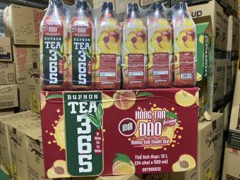 Lốc 6 Chai Trà Đào TEA 365 Chai 500ml (Hương Đào Thanh Mát)