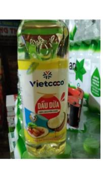 Dầu dừa tinh luyện Vietcoco chai 1 lít