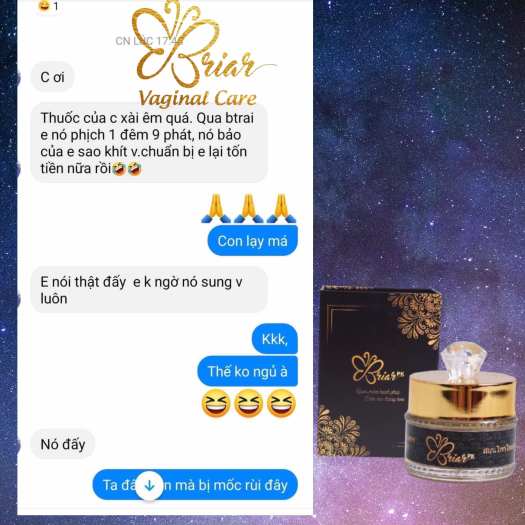 Viên Đặt Thảo Mộc Tầm Xuân Briar PK Giúp Se Khít Vùng Kín, Làm Sạch Vùng Kín, Hỗ Trợ Khử Thâm(che tên nhạy cảm)