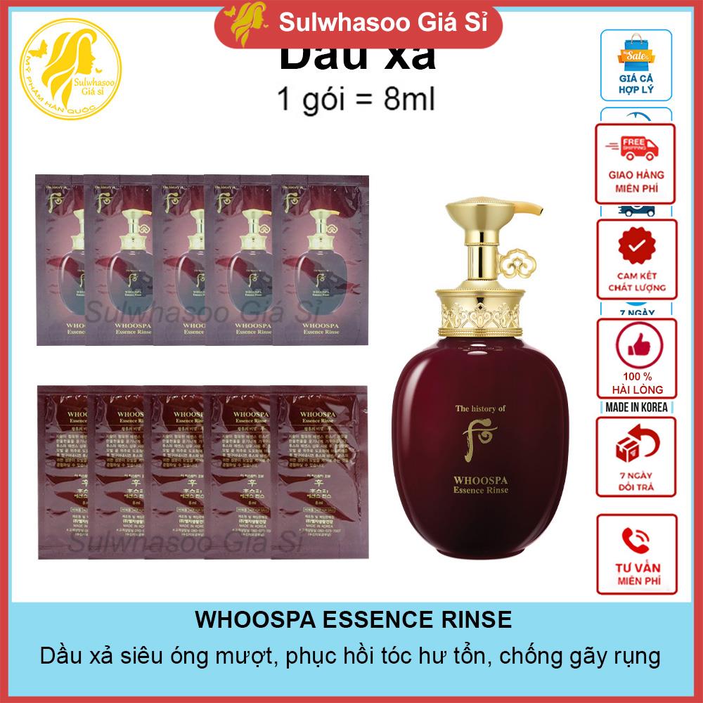 Combo (10/20/30 gói) Dầu gội, xả  Đông y loại mùi hôi trên da đầu, suôn mượt tóc Đông y Whoo Spa Essence Rinse Sulwhasoo Giá sỉ