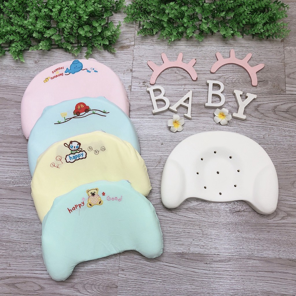 [HCM]Gối Cao Su Non Chống Méo Đầu Cho Bé - Hàng Việt Nam