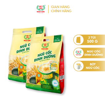 Combo 2 sản phẩm Bột ngũ cốc dinh dưỡng Việt Đài túi 500g