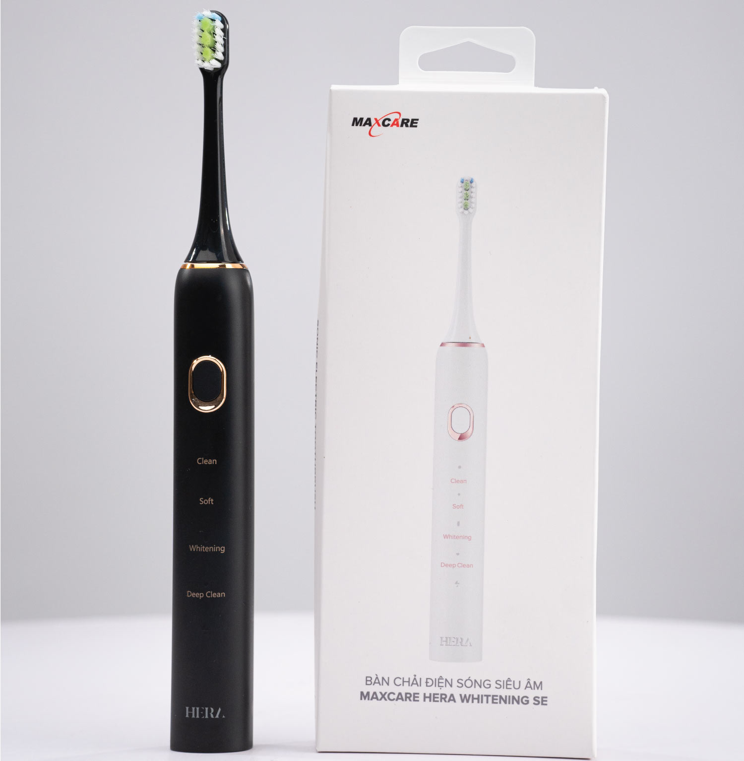 Bàn Chải Điện Maxcare Hera Whitening SE - Làm Sạch Sâu, Trắng Răng Hiệu Quả (Đen, Trắng, Xanh Cổ Vịt, Xanh Tím Than)