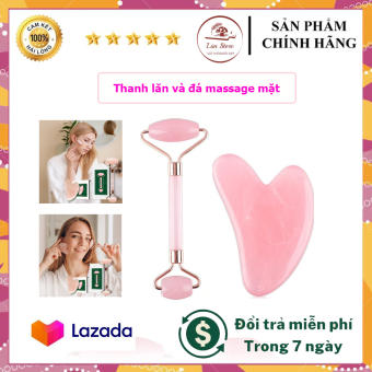 Thanh Lăn Massage bằng đá 2 đầu và Mặt Đá Lạnh massage Hình Cá Giảm nọng mỡ trên mặt, giúp mặt V-line hơn,Con Lăn  Massage giúp Nâng Cơ Mặt,Thanh Lăn Nâng Cơ Săn Chắc Thon Gọn Gương Mặt Và Cơ Thể - LÙN STORE