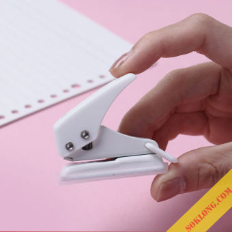 Bấm lỗ màu pastel mini K83 Dụng cụ bấm lỗ giấy hình tròn nhỏ gọn tiện dụng