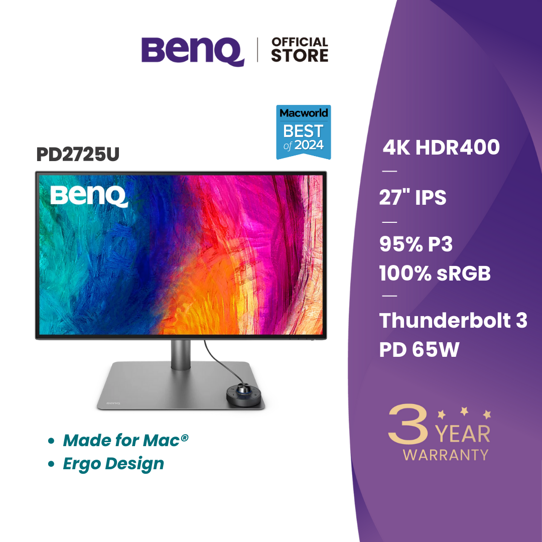 Benq Pd2725U 27-Inch 4K Uhd Mac Ready Designer Monitor
