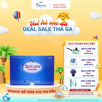 Vitamin tổng hợp cho bà bầu Avisure Mama chứa đầy đủ dưỡng chất Sắt DHA Folate thế hệ 4 thai kỳ khỏe mạnh