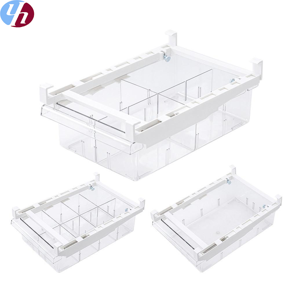 1/4/8 ngăn ngăn kéo tủ lạnh thú cưng thùng đựng đồ trong suốt cho tủ lạnh thùng đựng thức ăn tủ đông đồ gia dụng