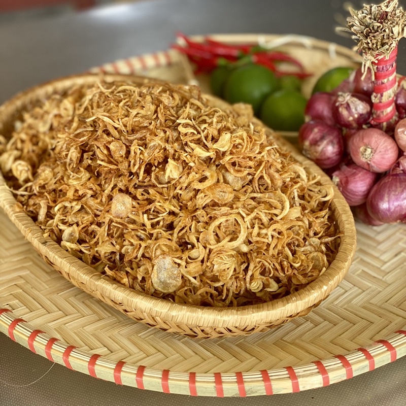 Hành phi sạch ông bốn - thơm, giòn, nguyên chất 100%