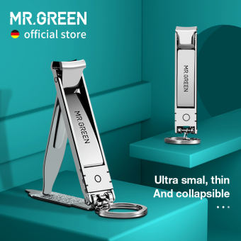MR.GREEN Kìm Cắt Móng Tay Siêu Mỏng Kéo Cắt Móng Tay Du Lịch Cầm Tay Gấp Gọn Dụng Cụ Làm Móng Bằng Thép Không Gỉ
