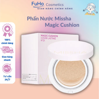 Phấn Nước Missha Magic Cushion Dưỡng ẩm, kiểm soát dầu lâu trôi, mềm mượt không thấm nước và mồ hôi , mẫu mới tone 21 tone 23