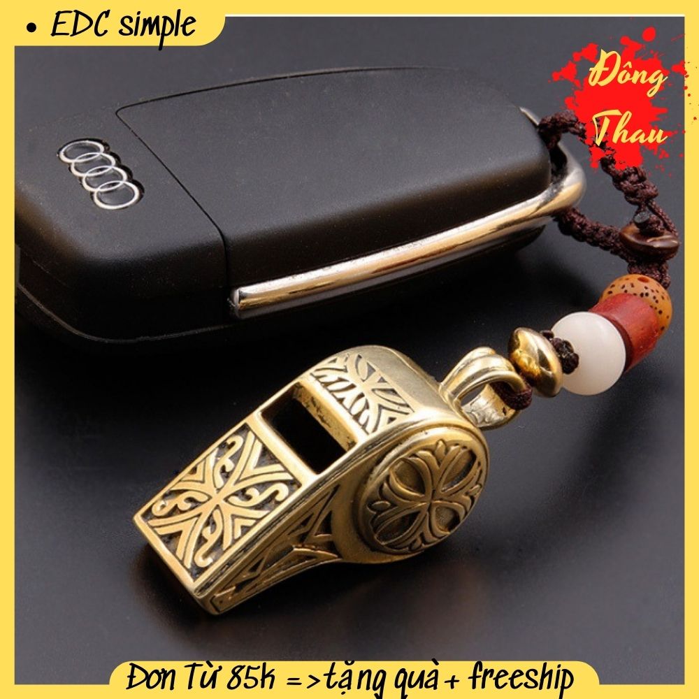 Còi đồng edc phụ kiện sinh tồn ngoài trời , du lịch nhóm