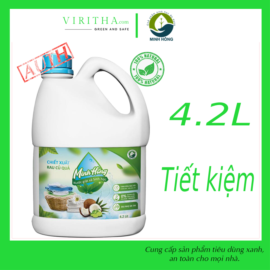 Nước giặt hữu cơ organic minh hồng chai 4.2l
