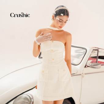 Đầm nữ thiết kế Crushie váy nữ dự tiệc dạ tweed cúp ngực body Vera dress