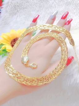 Dây chuyền nữ mạ vàng 7 bính , 4 bính cho độ sáng lấp lánh cao , bền màu DC91-DW01120723