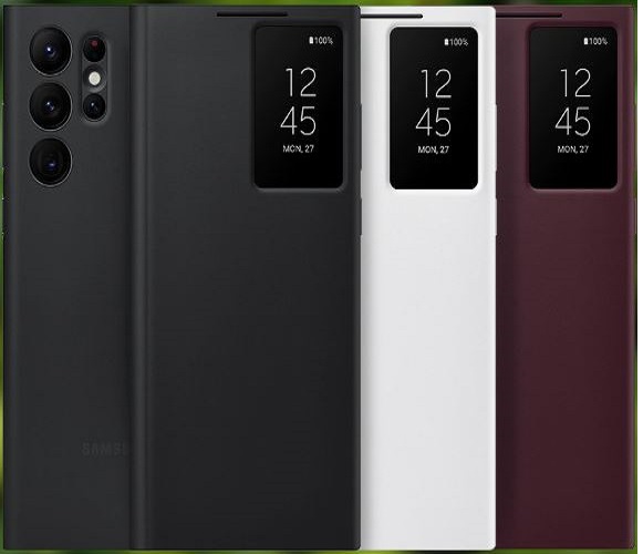 Bao da clear view s22 ultra chính hãng samsung, nobox new 100%