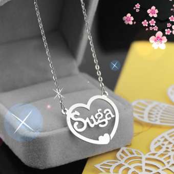 Dây chuyền BTS SUGA trái tim dễ thương