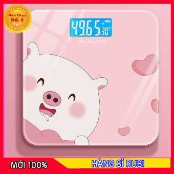 Cân Điện Tử Cân Sức Khỏe Chạy Pin Độ Chính Xác Cao Nhỏ Gọn Siêu Dễ Thương giao màu ngẫu nhiênCANCUTE