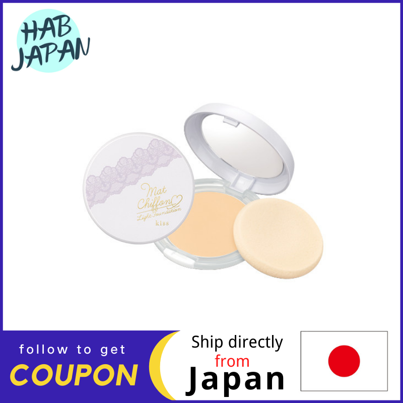 Gambar isehan Kiss Matte Chiffon Light Foundation UV 10g SPF50 + PA ++++ Contains sebum absorbing powder to absorb excess sebum and keep your skin smooth and matte for a long time.?Ship directly from Japan?
