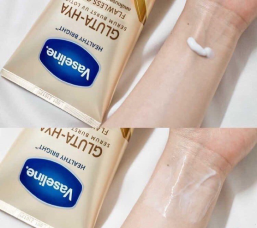 Sữa Dưỡng Thể Trắng Da Vaseline Healthy Bright Gluta HYA Serum Burst Lotion 10X (vàng ban ngày )Thái Lan