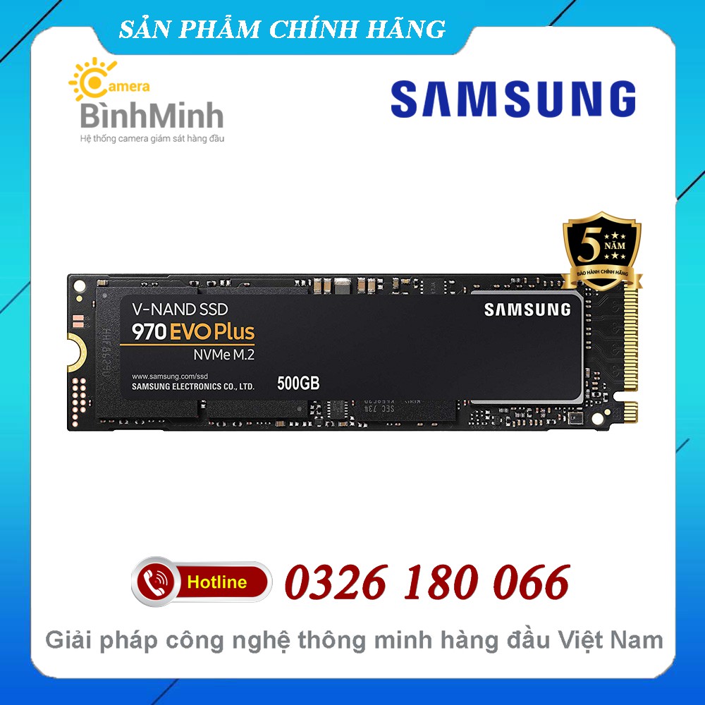 Ổ Cứng SSD 500GB 2TB Samsung 970 Evo Plus NVMe M2 PCIe V-NAND Gen3 x4 2280 - BH 5 Năm