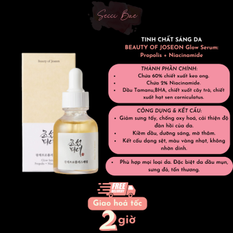 Tinh Chất sáng da Beauty Of Joseon Glow Serum: Propolis + Niacinamide
