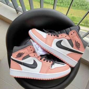 Giày JD1 Mid Hồng Đen Cam Cao Cấp Nhập Khẩu Jordan JD Pink Black