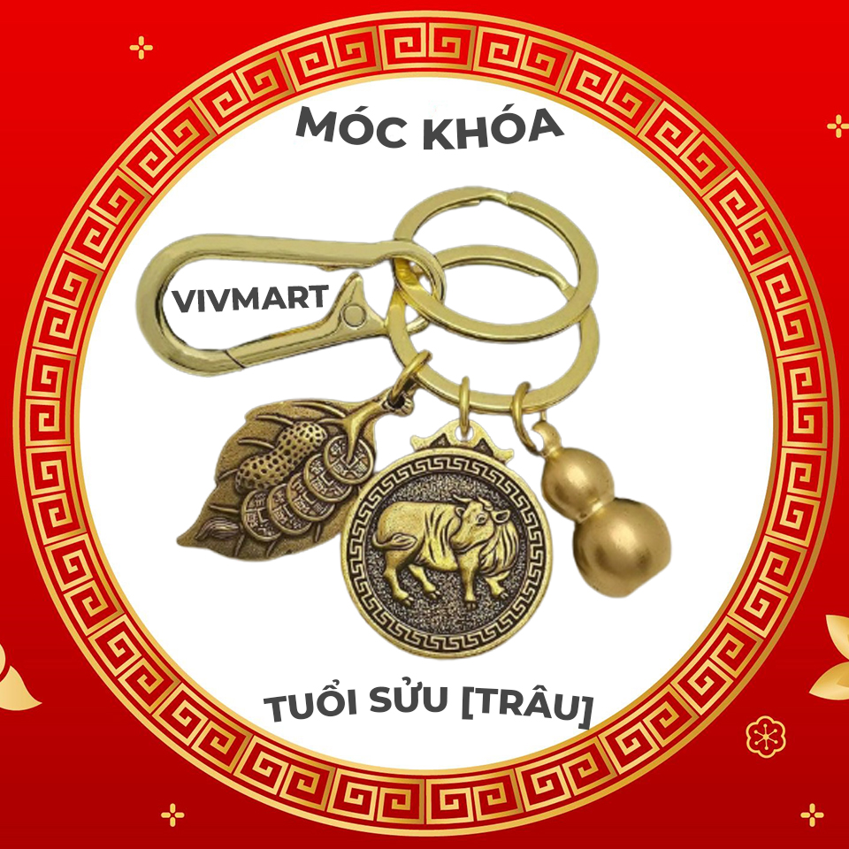 Móc chìa khóa tuổi sửu phong thủy theo bản mệnh 12 con giáp